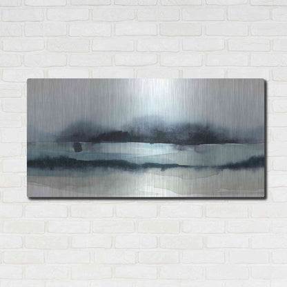 Luxe Metal Art 'Stormy Sea II' by Grace Popp Metal Wall Art,48x24