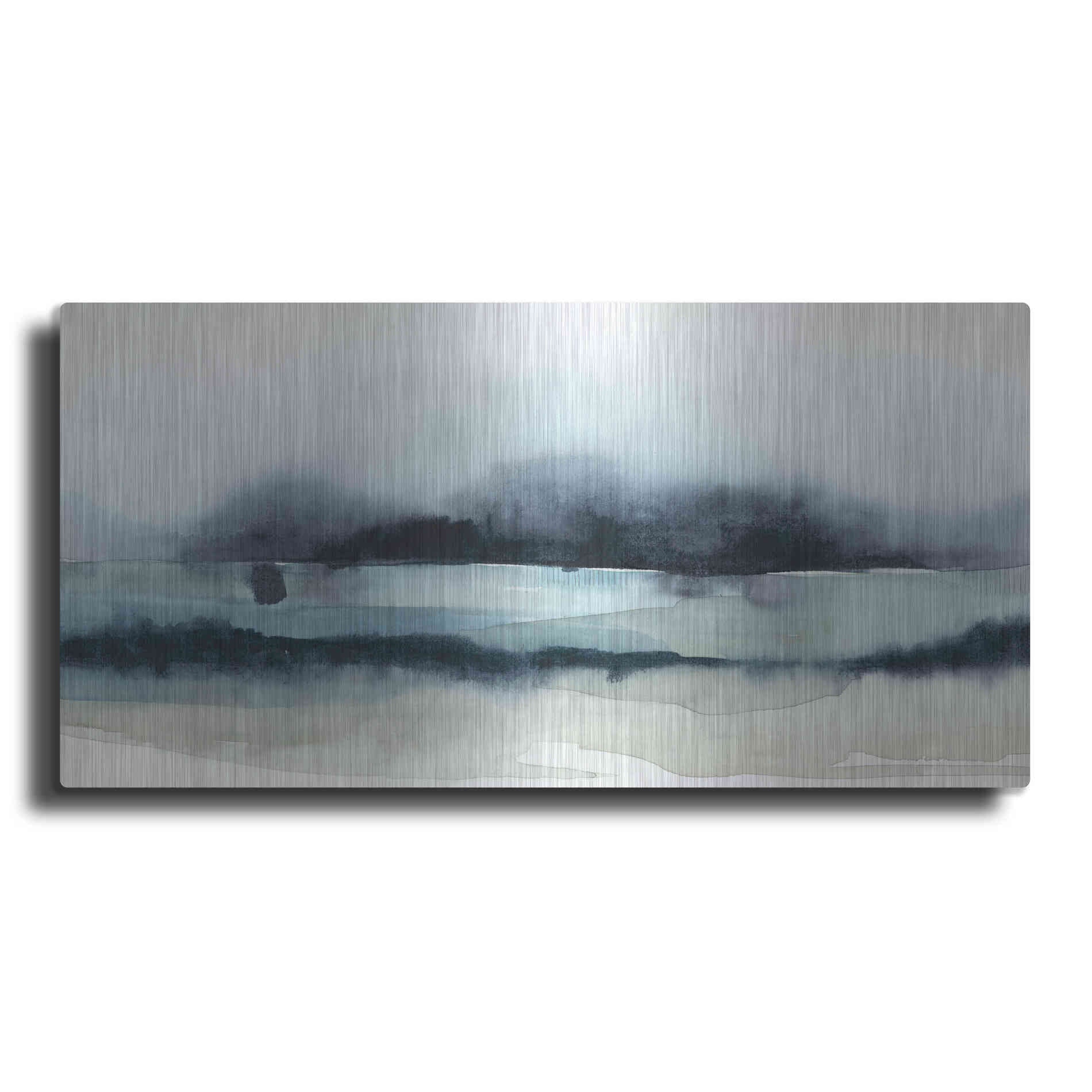 Luxe Metal Art 'Stormy Sea II' by Grace Popp Metal Wall Art