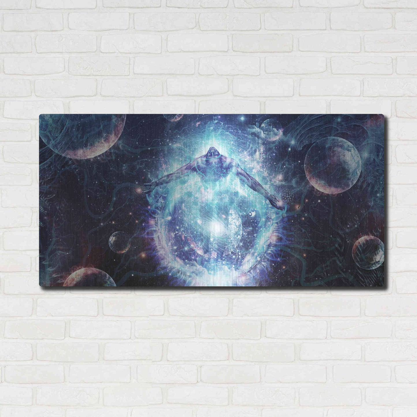 Luxe Metal Art 'All From Nothing We Become Something' by Cameron Gray, Metal Wall Art,48x24