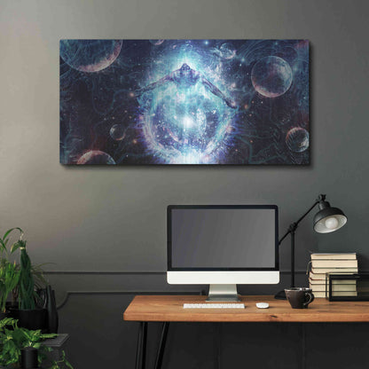 Luxe Metal Art 'All From Nothing We Become Something' by Cameron Gray, Metal Wall Art,48x24