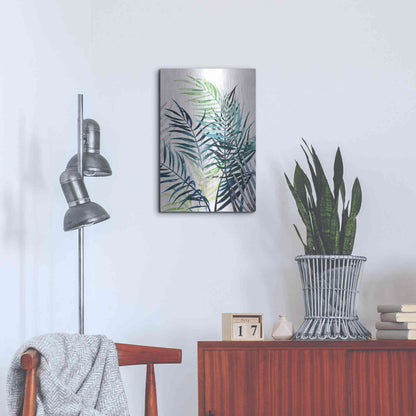 Luxe Metal Art 'Twilight Palms I' by Grace Popp Metal Wall Art,16x24
