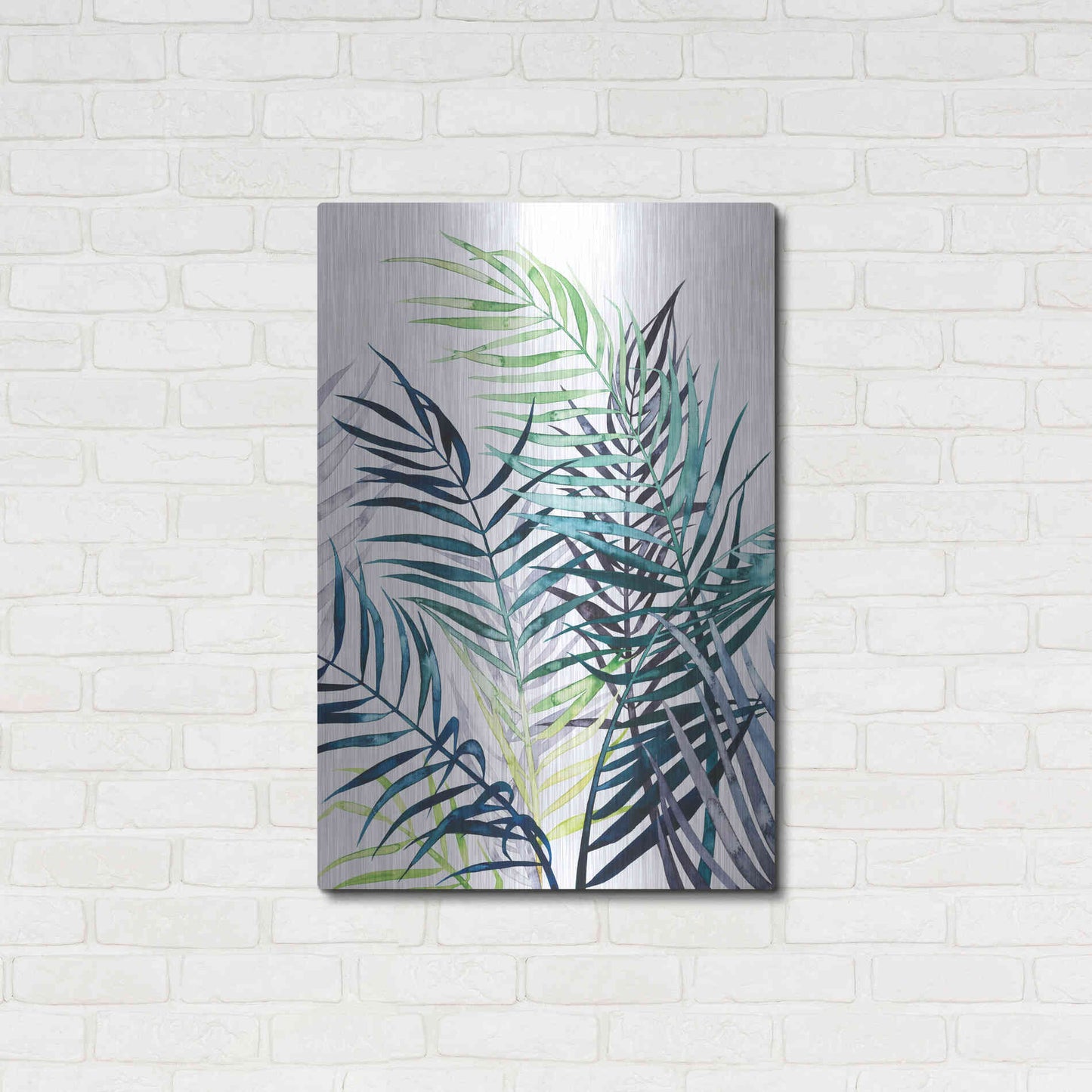 Luxe Metal Art 'Twilight Palms I' by Grace Popp Metal Wall Art,24x36