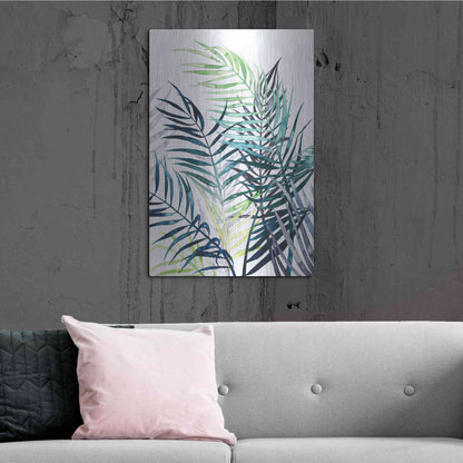 Luxe Metal Art 'Twilight Palms I' by Grace Popp Metal Wall Art,24x36