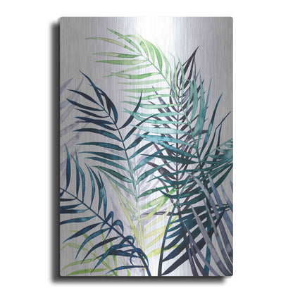 Luxe Metal Art 'Twilight Palms I' by Grace Popp Metal Wall Art
