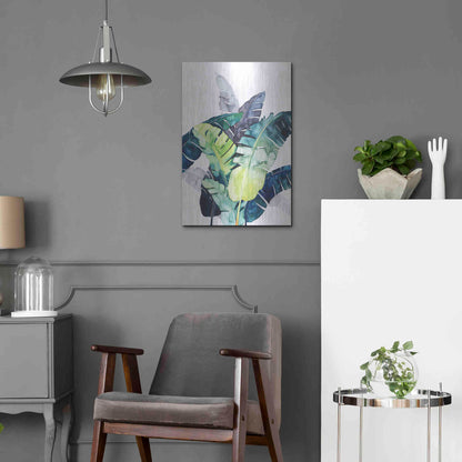 Luxe Metal Art 'Twilight Palms II' by Grace Popp Metal Wall Art,16x24