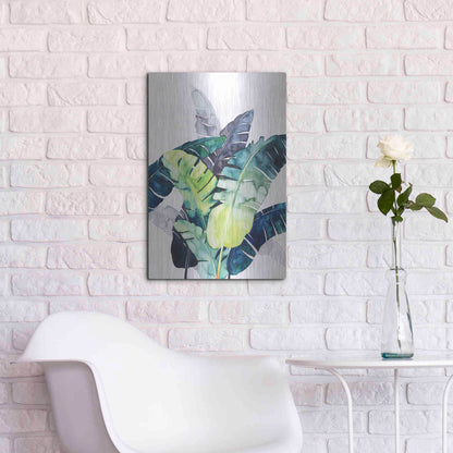 Luxe Metal Art 'Twilight Palms II' by Grace Popp Metal Wall Art,16x24