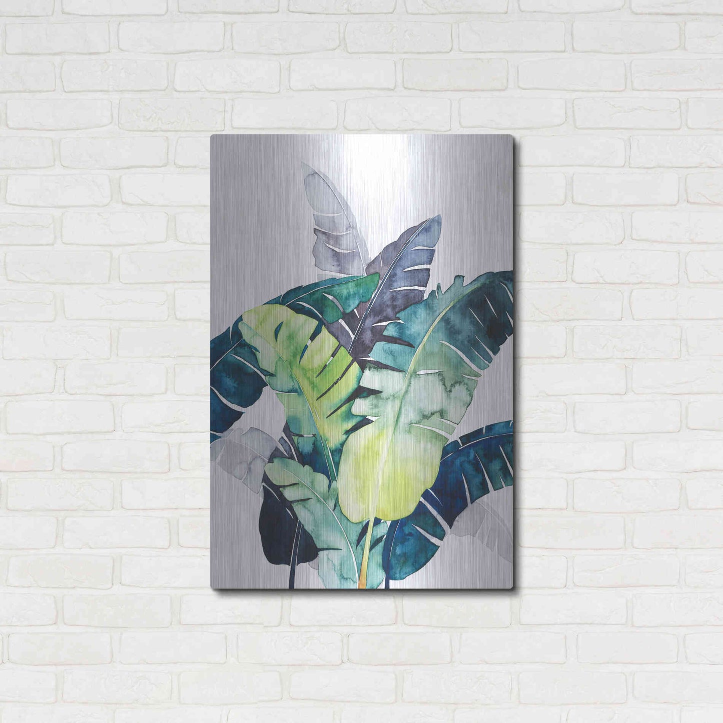 Luxe Metal Art 'Twilight Palms II' by Grace Popp Metal Wall Art,24x36