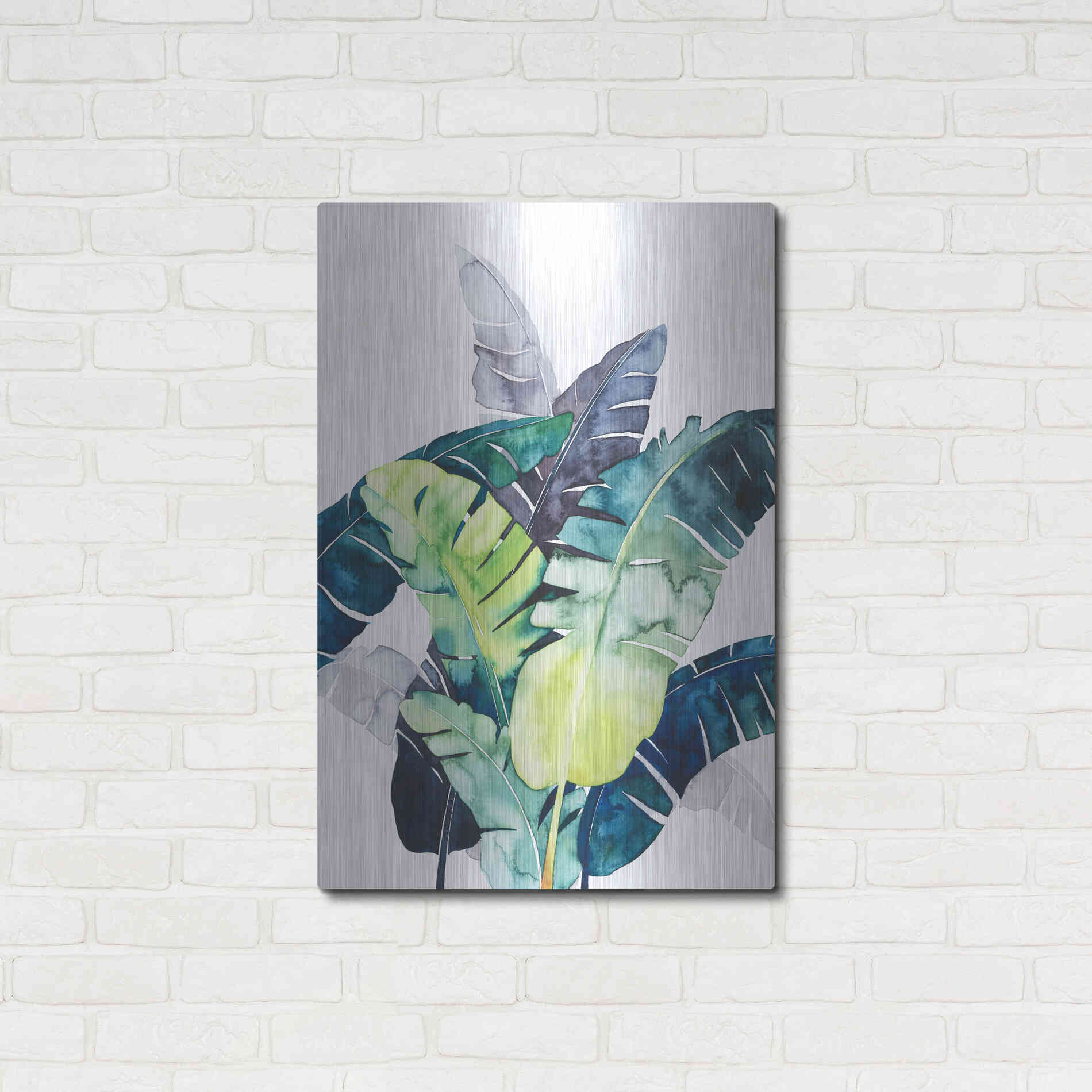 Luxe Metal Art 'Twilight Palms II' by Grace Popp Metal Wall Art,24x36