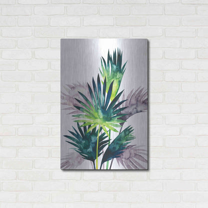 Luxe Metal Art 'Twilight Palms III' by Grace Popp Metal Wall Art,24x36