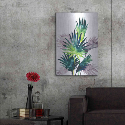 Luxe Metal Art 'Twilight Palms III' by Grace Popp Metal Wall Art,24x36