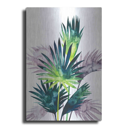 Luxe Metal Art 'Twilight Palms III' by Grace Popp Metal Wall Art