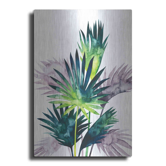Luxe Metal Art 'Twilight Palms III' by Grace Popp Metal Wall Art