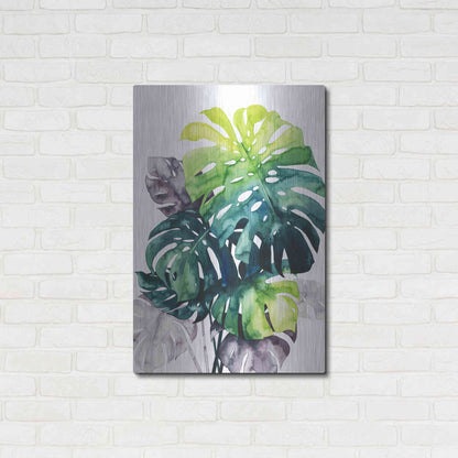 Luxe Metal Art 'Twilight Palms IV' by Grace Popp Metal Wall Art,24x36