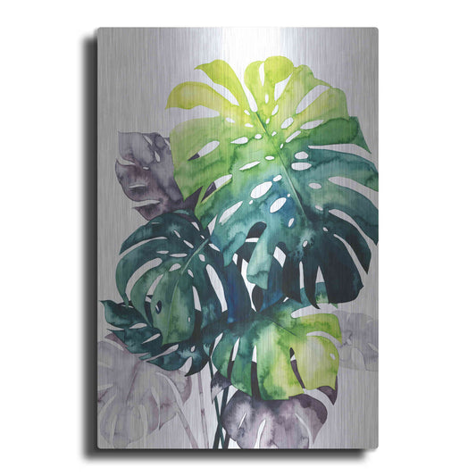 Luxe Metal Art 'Twilight Palms IV' by Grace Popp Metal Wall Art