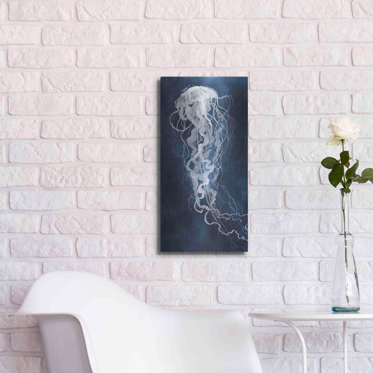 Luxe Metal Art 'Under Sway I' by Grace Popp Metal Wall Art,12x24