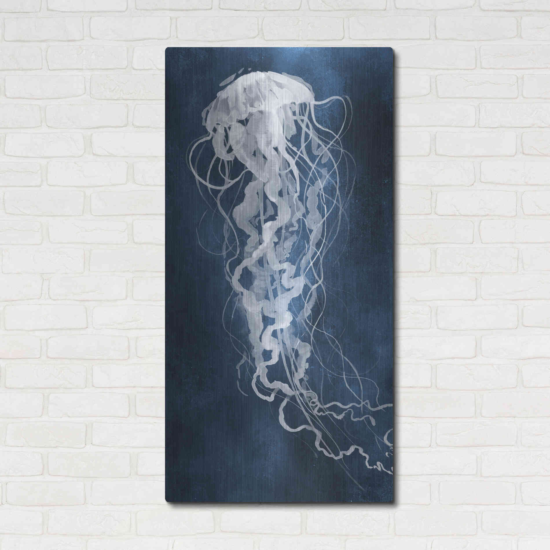 Luxe Metal Art 'Under Sway I' by Grace Popp Metal Wall Art,24x48