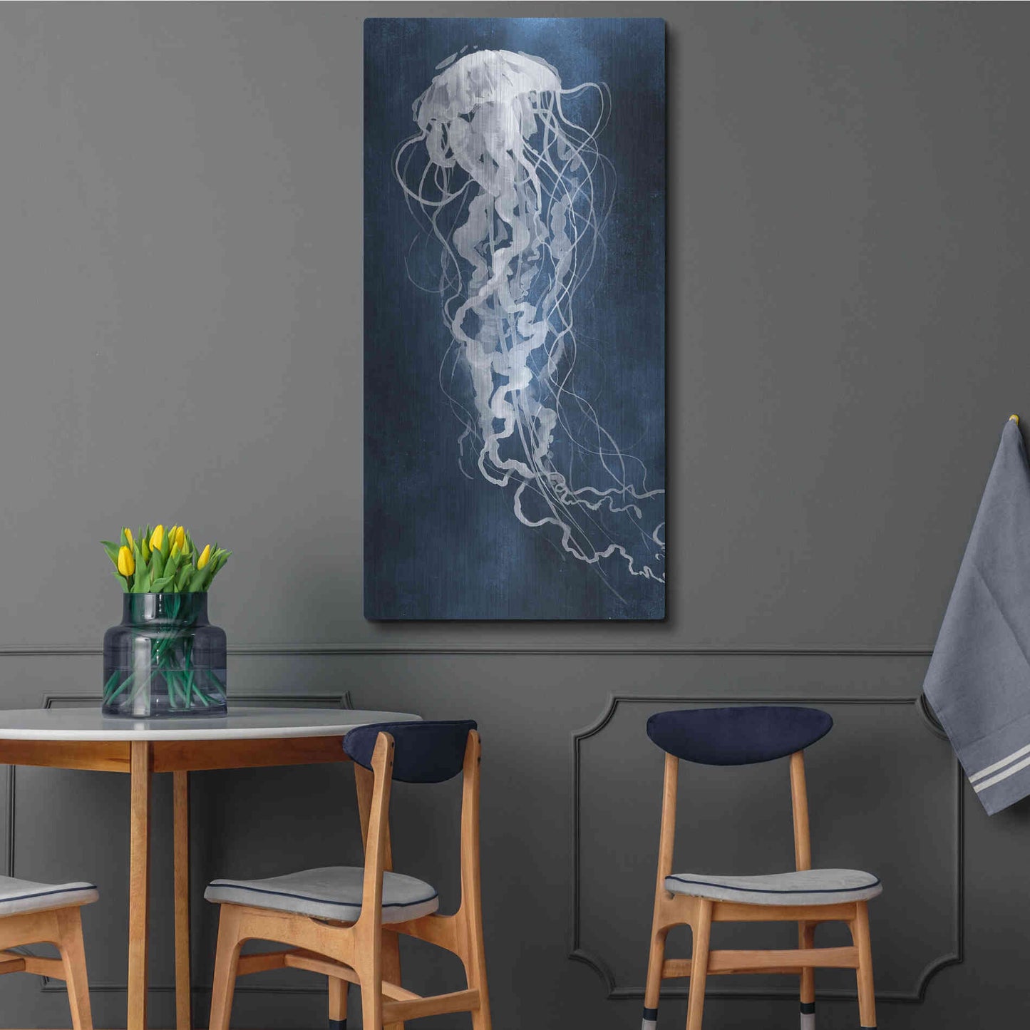 Luxe Metal Art 'Under Sway I' by Grace Popp Metal Wall Art,24x48