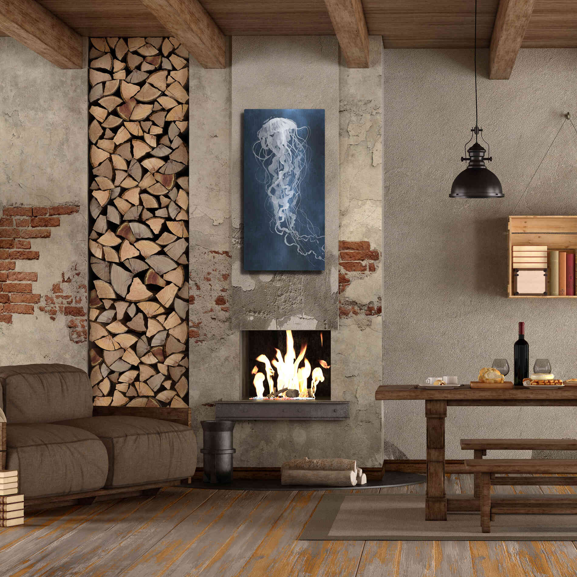 Luxe Metal Art 'Under Sway I' by Grace Popp Metal Wall Art,24x48