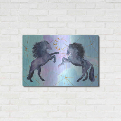 Luxe Metal Art 'Unicorn Universe Collection A' by Grace Popp Metal Wall Art,36x24