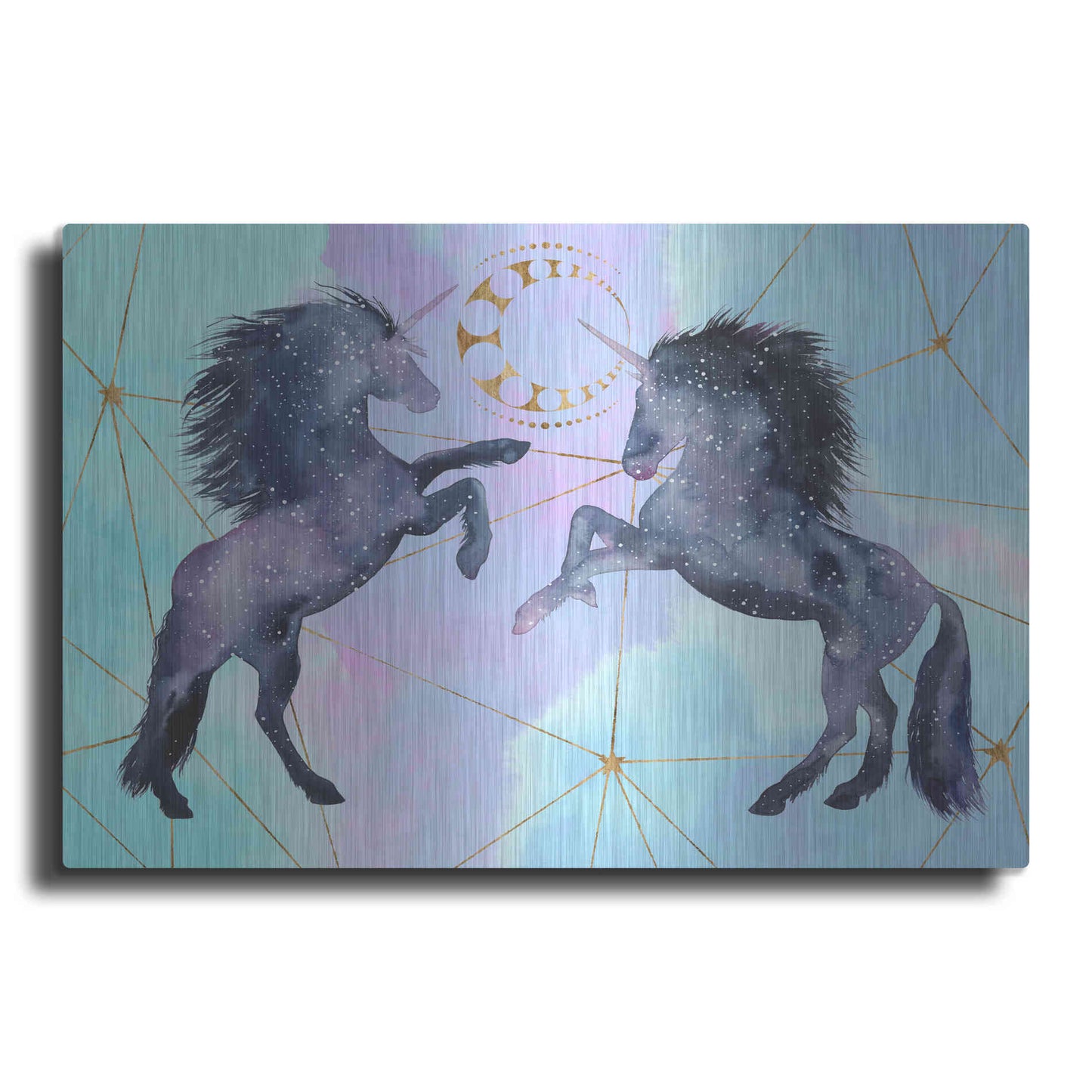 Luxe Metal Art 'Unicorn Universe Collection A' by Grace Popp Metal Wall Art