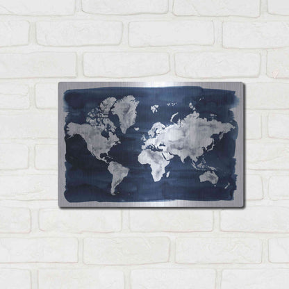 Luxe Metal Art 'Water World II' by Grace Popp Metal Wall Art,16x12