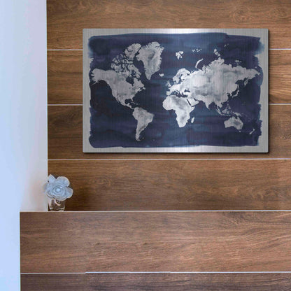 Luxe Metal Art 'Water World II' by Grace Popp Metal Wall Art,16x12