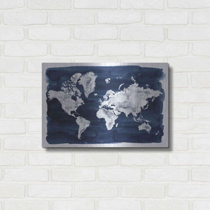 Luxe Metal Art 'Water World II' by Grace Popp Metal Wall Art,24x16