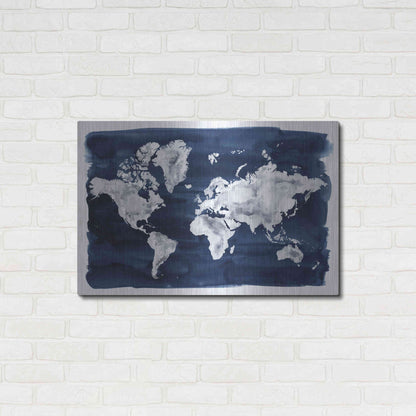 Luxe Metal Art 'Water World II' by Grace Popp Metal Wall Art,36x24