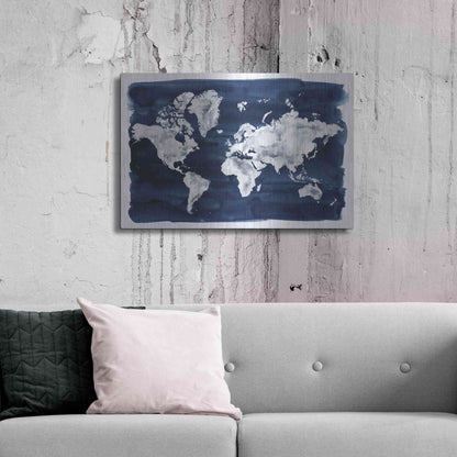 Luxe Metal Art 'Water World II' by Grace Popp Metal Wall Art,36x24