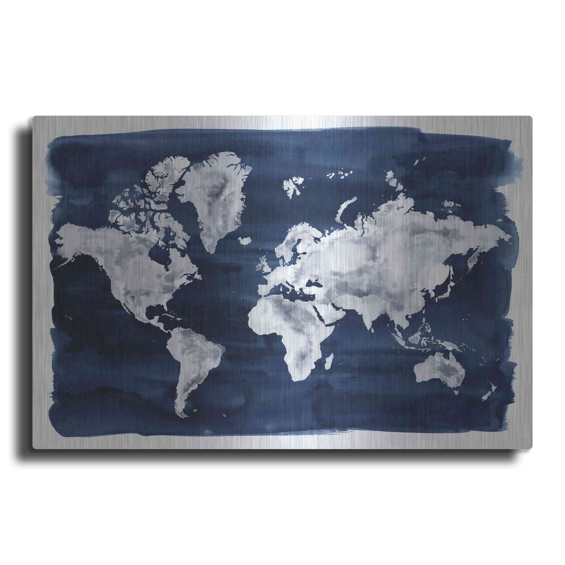 Luxe Metal Art 'Water World II' by Grace Popp Metal Wall Art