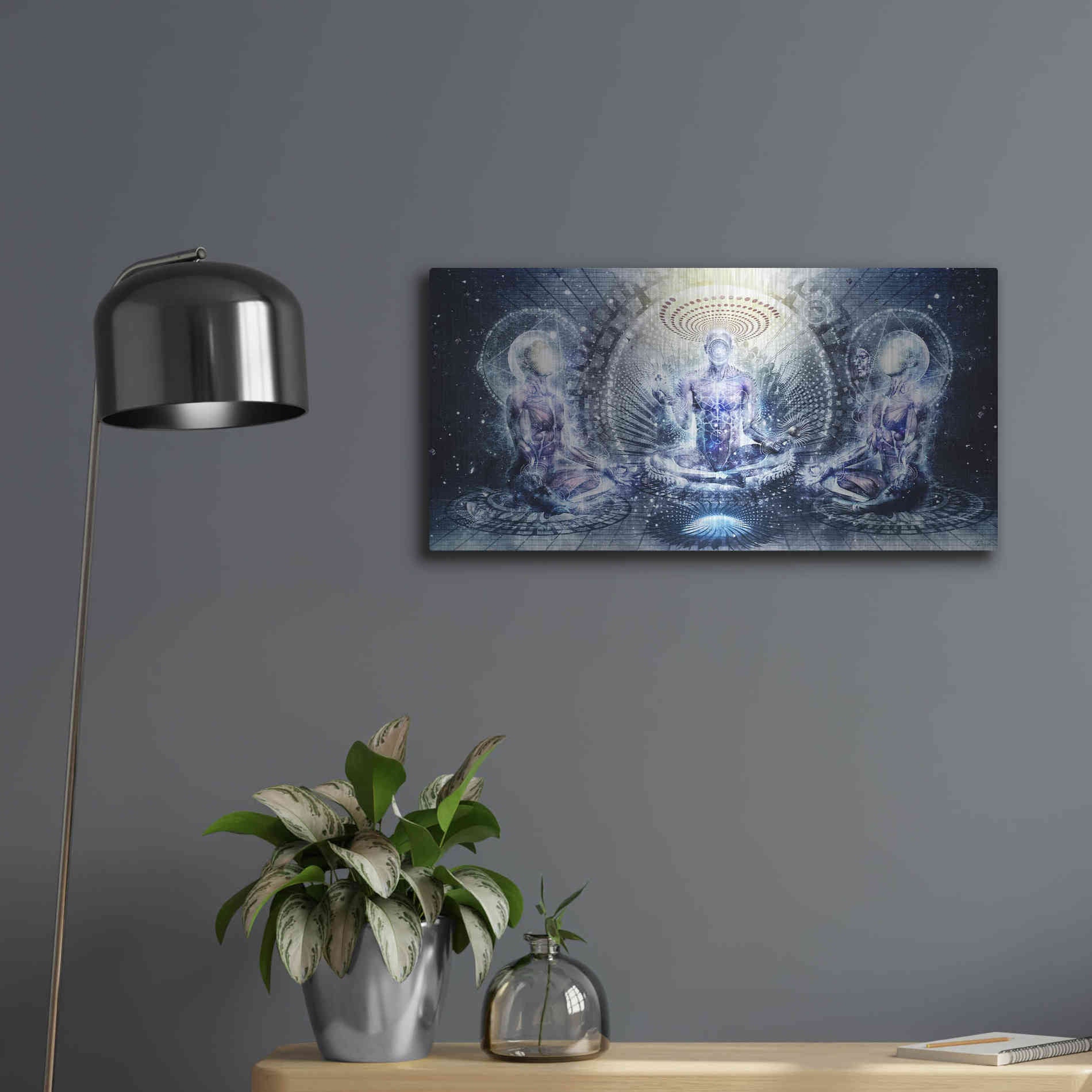 Luxe Metal Art 'Awake Could Be So Beautiful' by Cameron Gray, Metal Wall Art,24x12