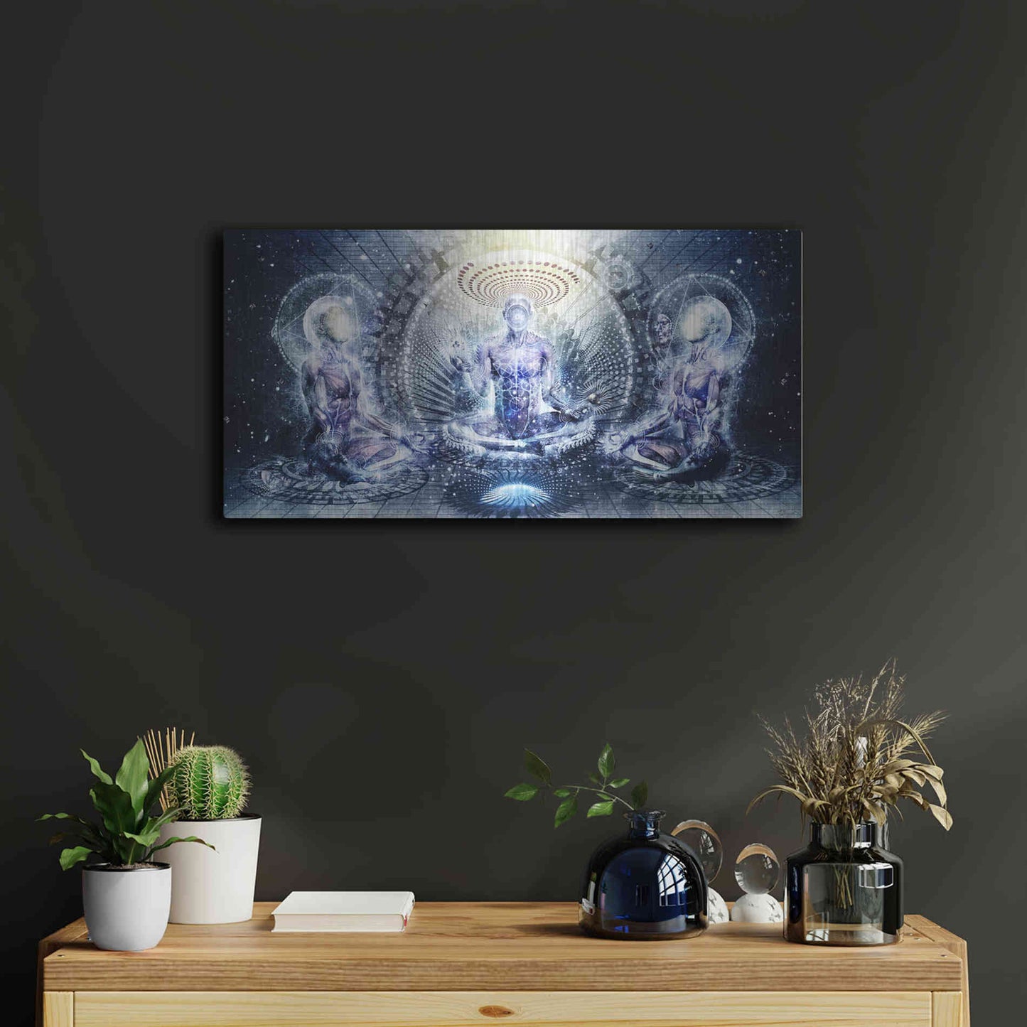 Luxe Metal Art 'Awake Could Be So Beautiful' by Cameron Gray, Metal Wall Art,24x12