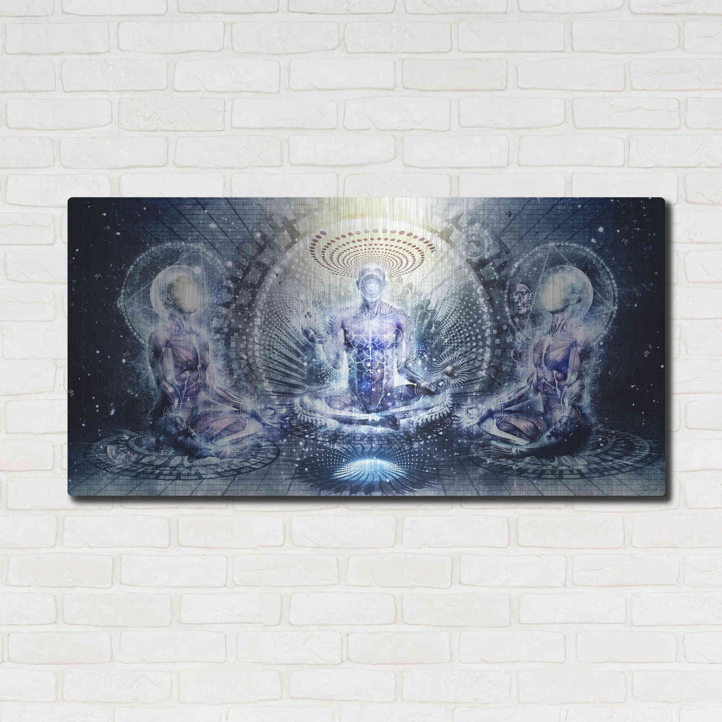 Luxe Metal Art 'Awake Could Be So Beautiful' by Cameron Gray, Metal Wall Art,48x24