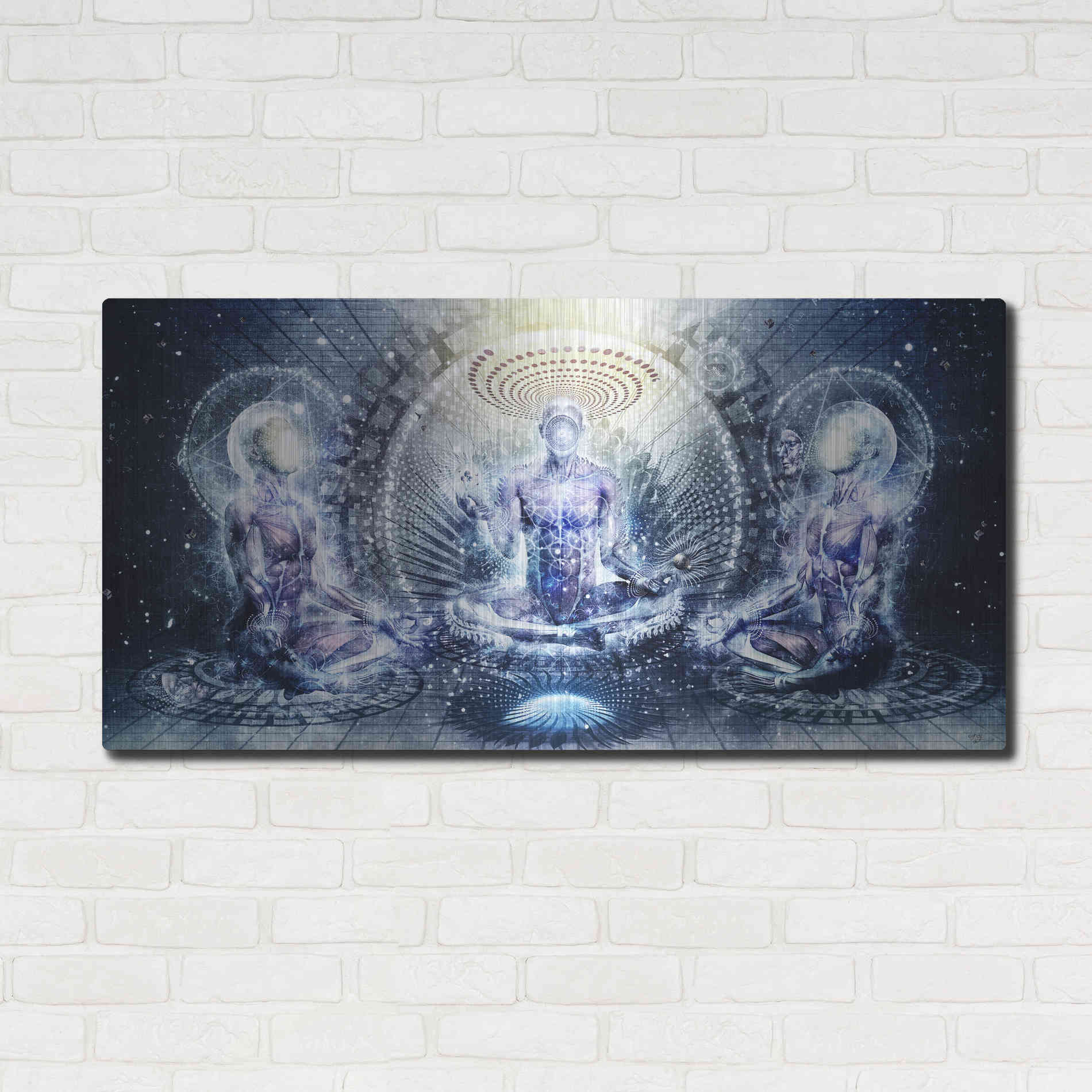 Luxe Metal Art 'Awake Could Be So Beautiful' by Cameron Gray, Metal Wall Art,48x24