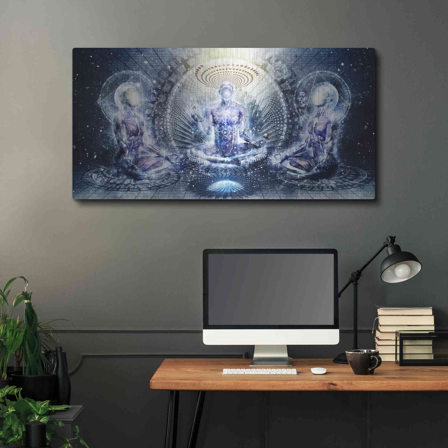 Luxe Metal Art 'Awake Could Be So Beautiful' by Cameron Gray, Metal Wall Art,48x24