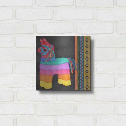 Luxe Metal Art 'Pinata Party I' by Jade Reynolds Metal Wall Art,12x12