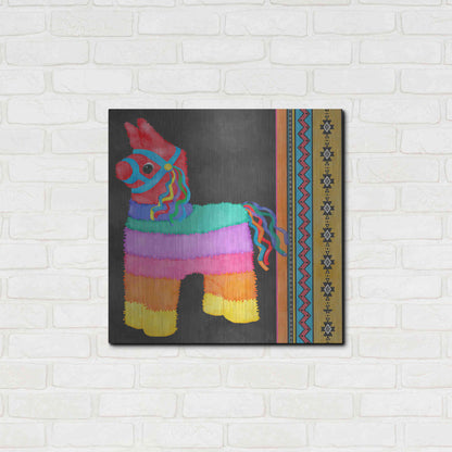 Luxe Metal Art 'Pinata Party I' by Jade Reynolds Metal Wall Art,24x24