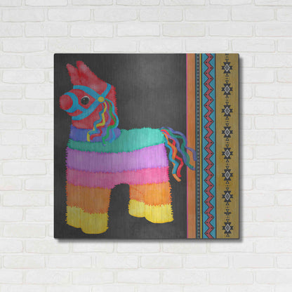 Luxe Metal Art 'Pinata Party I' by Jade Reynolds Metal Wall Art,36x36