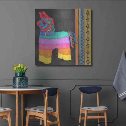 Luxe Metal Art 'Pinata Party I' by Jade Reynolds Metal Wall Art,36x36