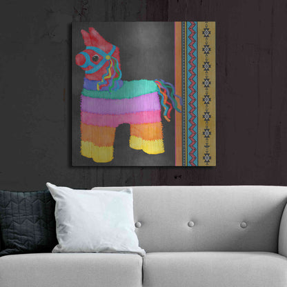 Luxe Metal Art 'Pinata Party I' by Jade Reynolds Metal Wall Art,36x36