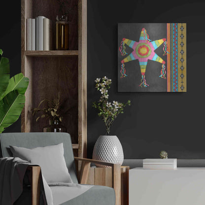 Luxe Metal Art 'Pinata Party II' by Jade Reynolds Metal Wall Art,24x24