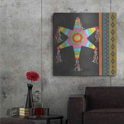 Luxe Metal Art 'Pinata Party II' by Jade Reynolds Metal Wall Art,36x36