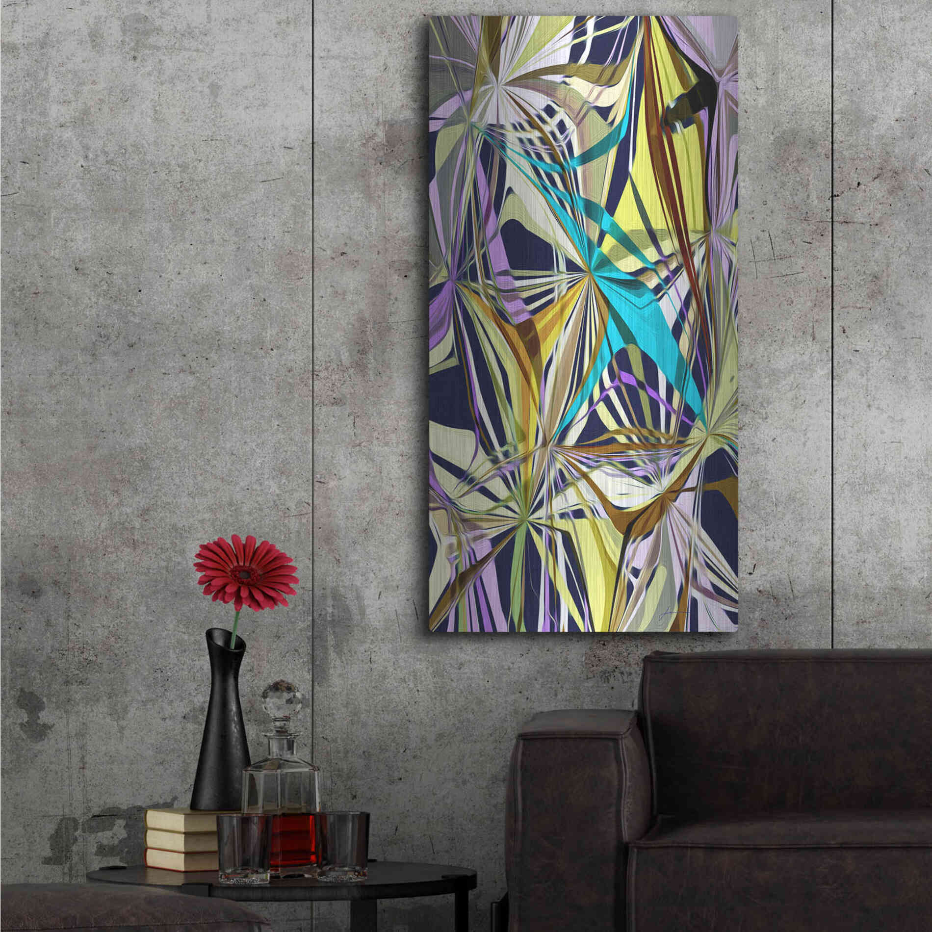 Luxe Metal Art 'Access I' by James Burghardt, Metal Wall Art,24x48