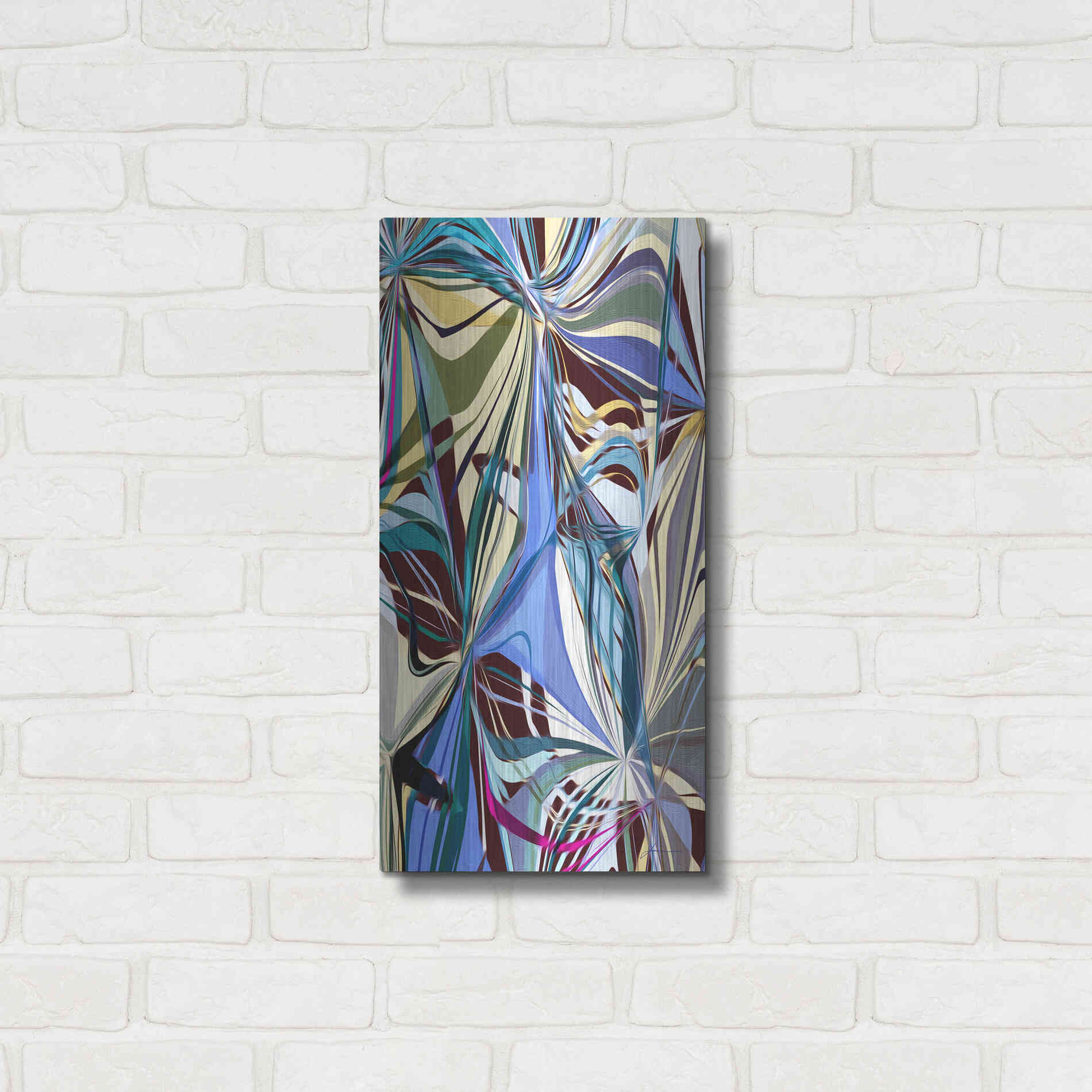 Luxe Metal Art 'Access II' by James Burghardt, Metal Wall Art,12x24