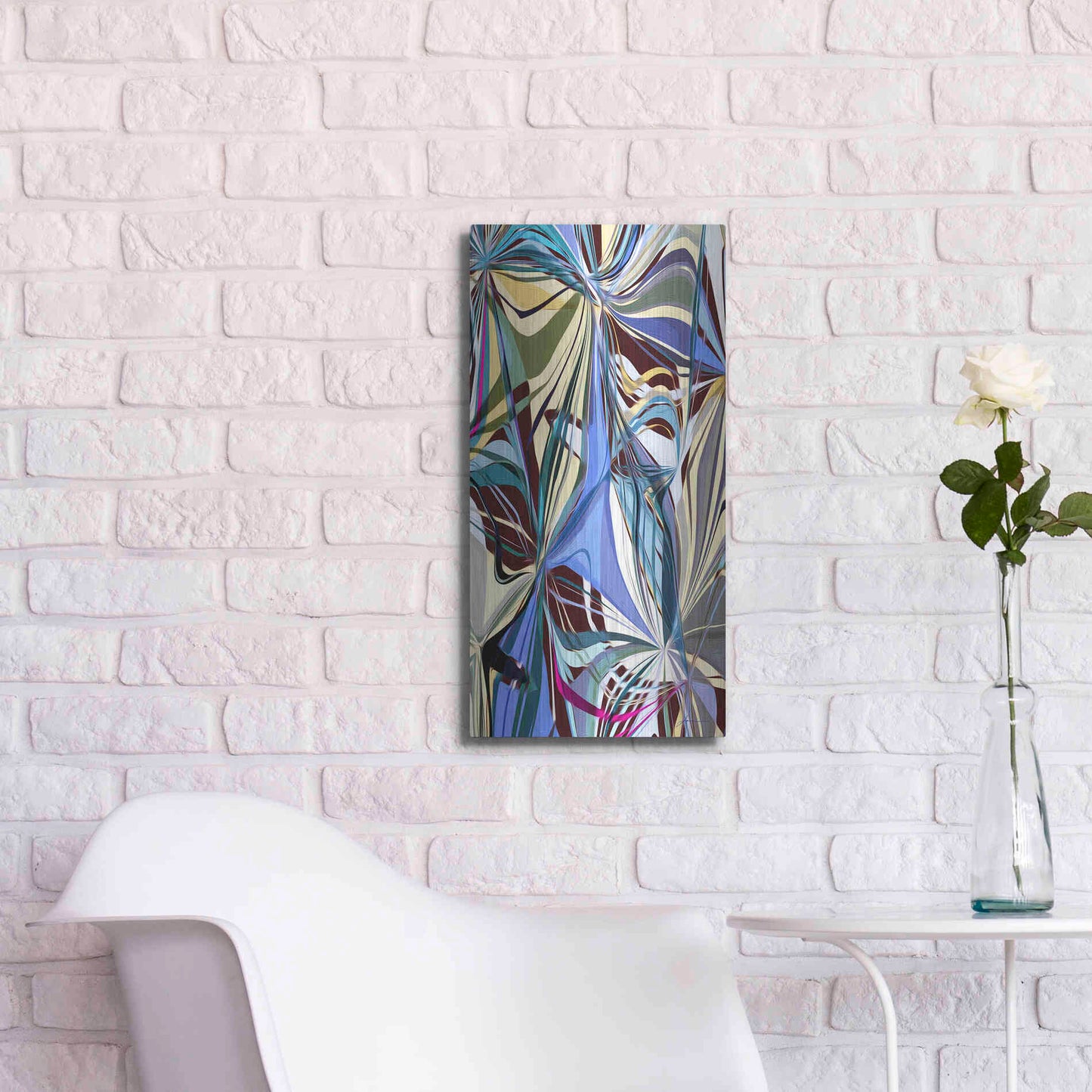 Luxe Metal Art 'Access II' by James Burghardt, Metal Wall Art,12x24