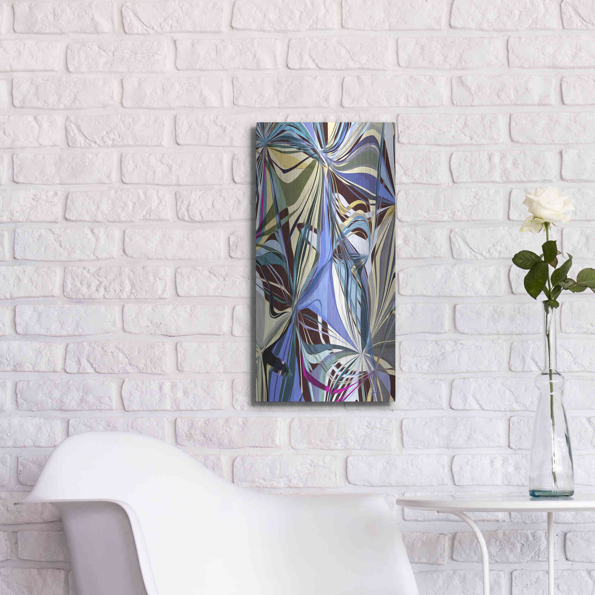 Luxe Metal Art 'Access II' by James Burghardt, Metal Wall Art,12x24