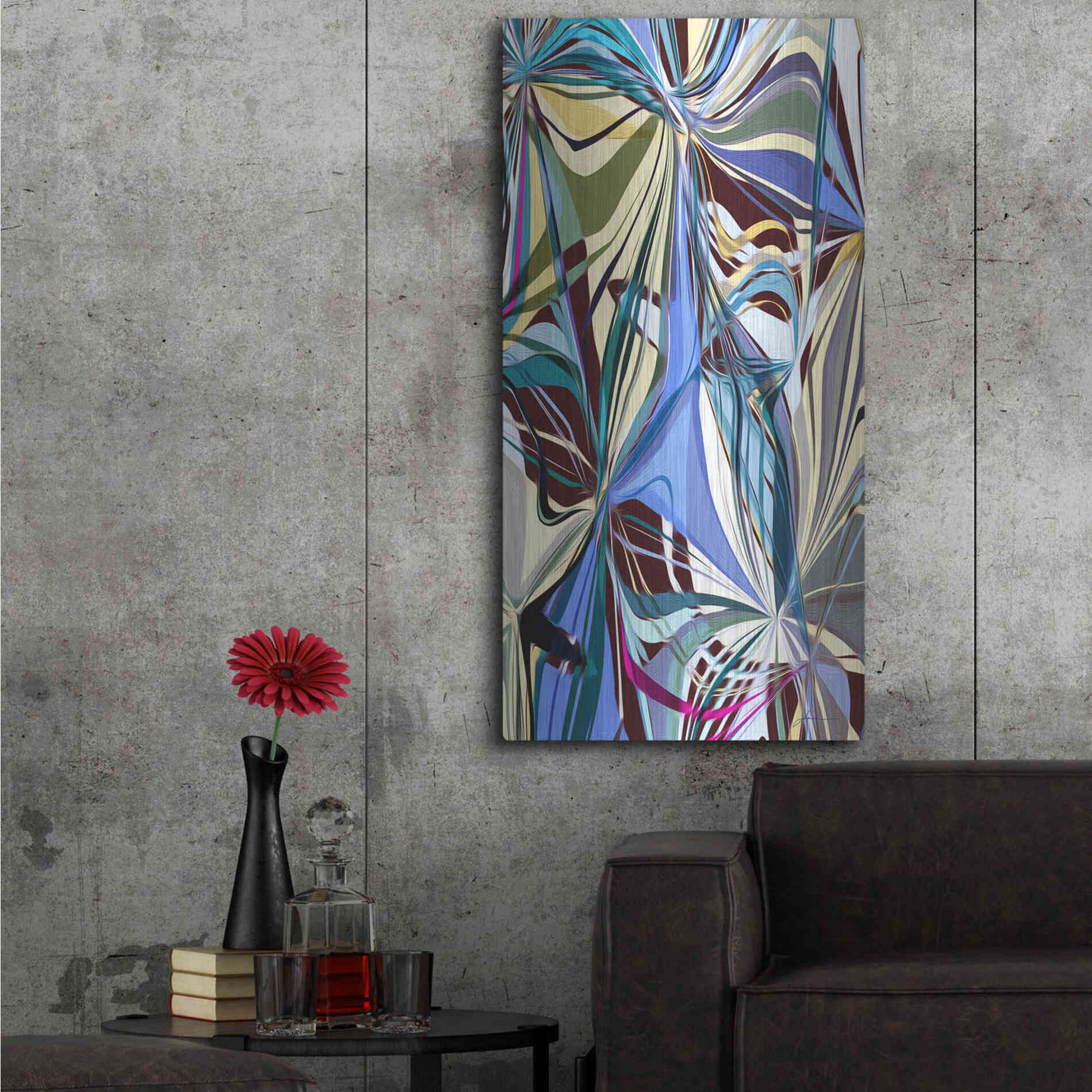 Luxe Metal Art 'Access II' by James Burghardt, Metal Wall Art,24x48