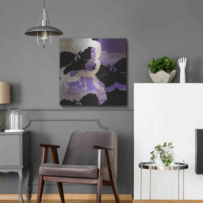 Luxe Metal Art 'Bloomer Tiles VII' by James Burghardt, Metal Wall Art,24x24