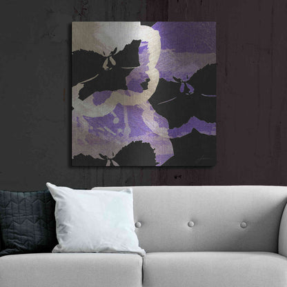 Luxe Metal Art 'Bloomer Tiles VII' by James Burghardt, Metal Wall Art,36x36