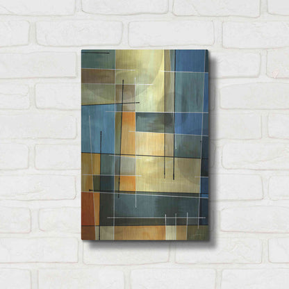 Luxe Metal Art 'Counter Balance I' by James Burghardt, Metal Wall Art,12x16